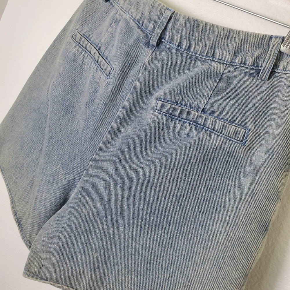 Entro NWT Denim Dash Skort Light Wash Blue‎ Mini Skirt Jean Shorts Women's Small - Picture 6 of 14
